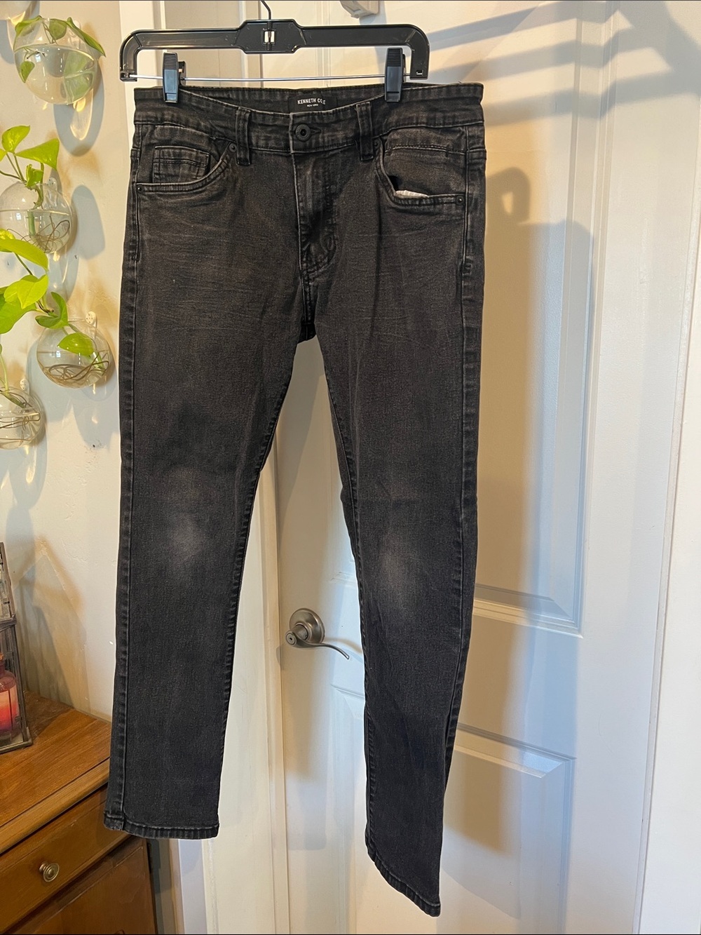 Kenneth Cole Slim Men's Jeans in Faded Black